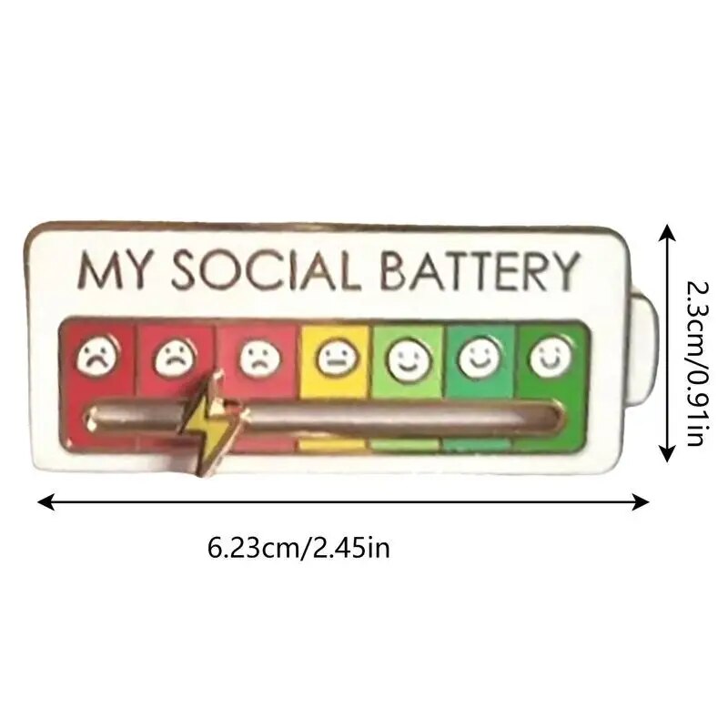 My Social Battery Pin™️